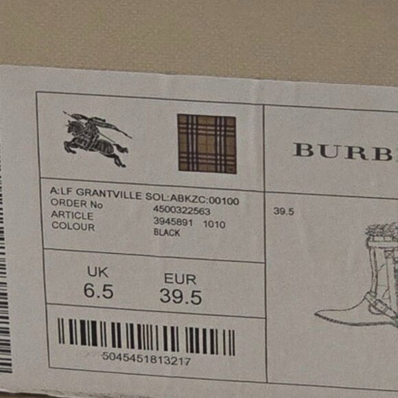 Never Worn Burberry NWB! Burberry Black Grantville Shearling Boots Size 39.5 - Picture 3 of 4